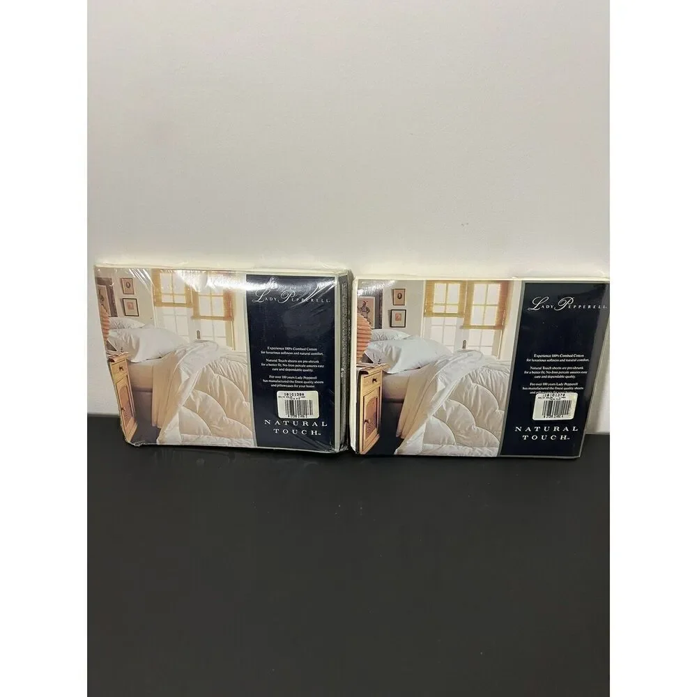 LADY PEPPERELL NO-IRON PERCALE TWIN FITTED and Flat Sheet 180 Thread Count